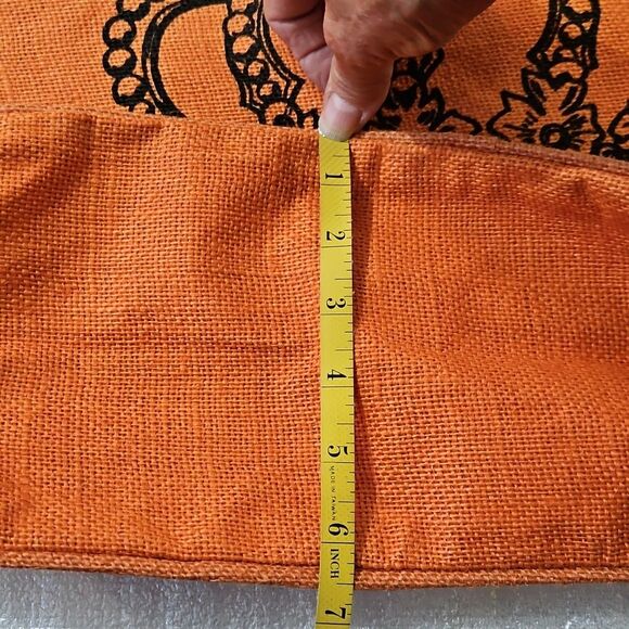 Mud Pie Orange Crown Tote Bag - Picture 7 of 8